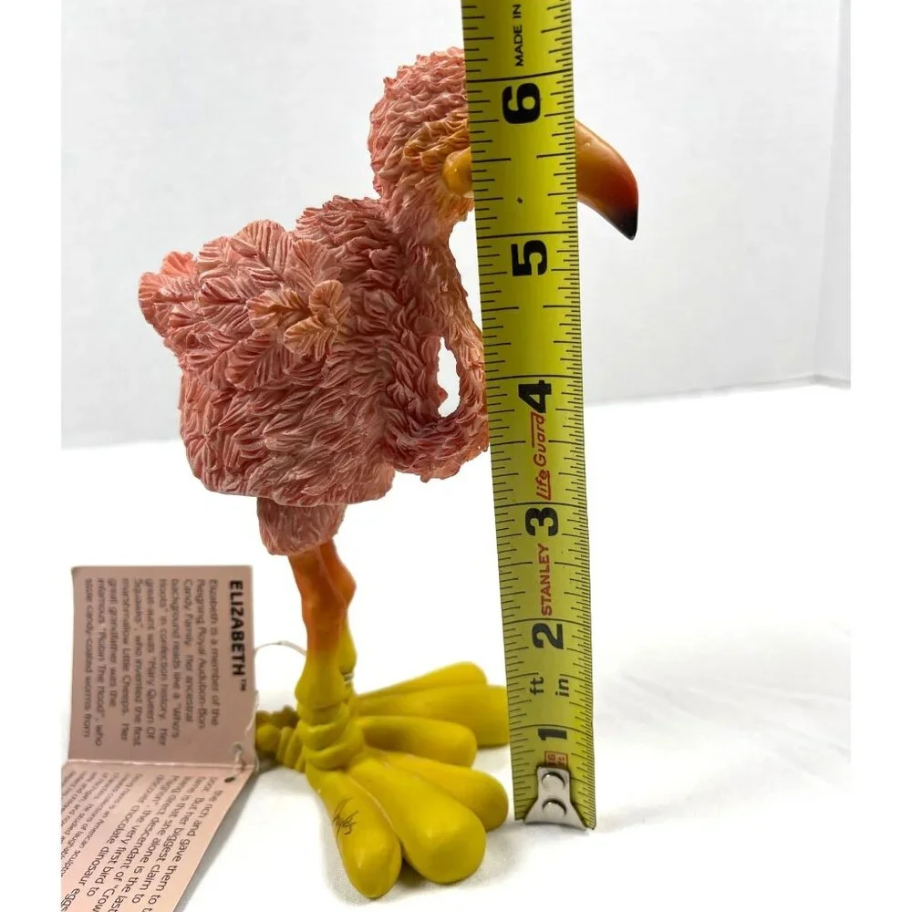 Vintage Pink Flamingo Bird Elizabeth 6.5" Bobblehead Tropical Funny Collectible - Picture 6 of 11